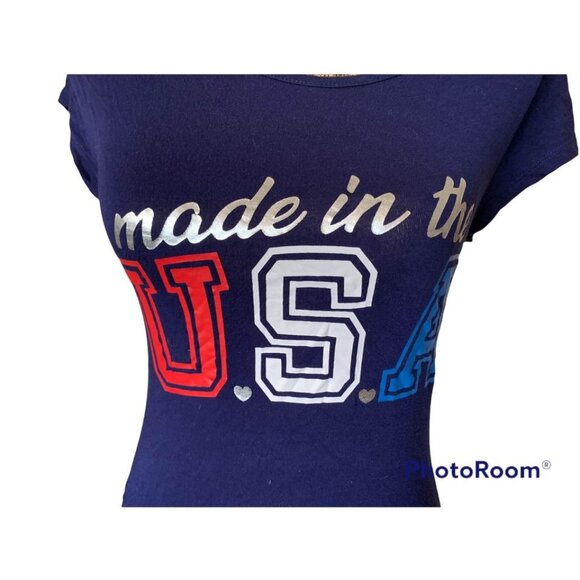 🌸3/$15🌸Maternity Navy Small Made in the USA T-shirt - Picture 2 of 4